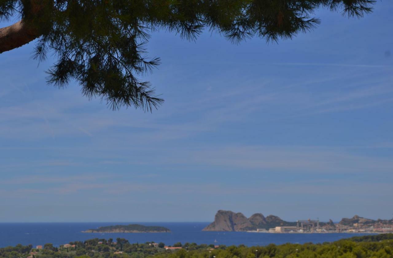 Gîte Vue Mer La Cadiere-d'Azur Eksteriør bilde